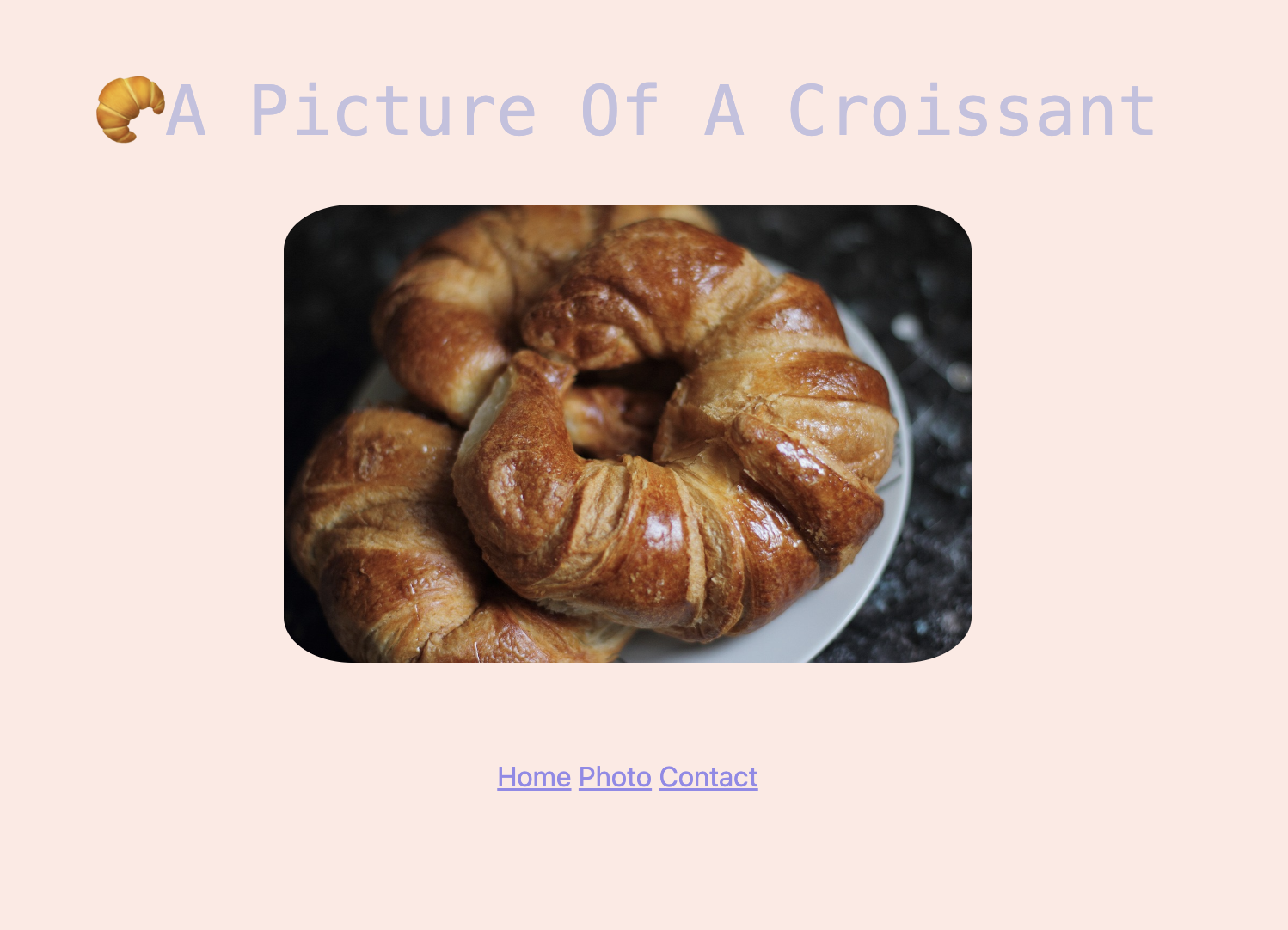 SheCodes croissant responsive project.